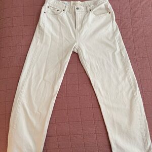 Levi's Women's Straight Leg Jeans - Cream